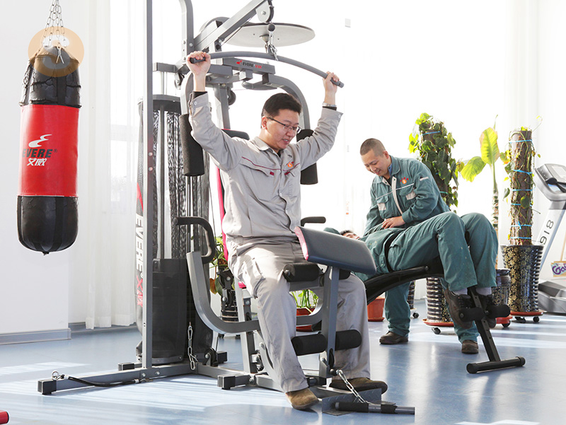 健身しています。 